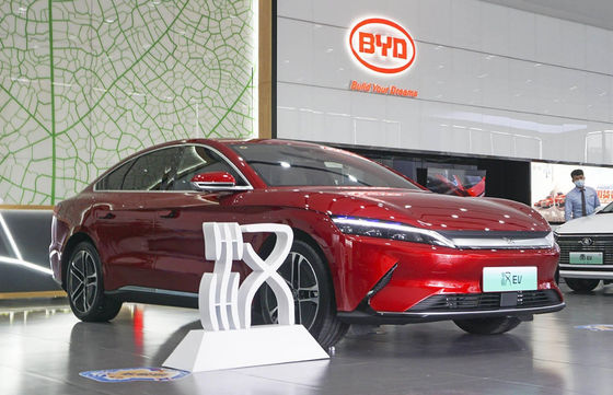 5 Cửa 5 Chỗ Xe BYD Han EV Xe Điện Nguyên Chất Tầm Trung Lớn 610-715KM